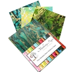 Marbled Mulberry Momi Paper Pack in Green Colors