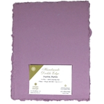Handmade Deckle Edge Indian Cotton Paper Pack - EASTER PURPLE
