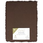 Handmade Deckle Edge Indian Cotton Paper Pack - BROWN