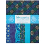 Handmade Indian Cotton Paper Pack - SCREENPRINTED - TURQUOISE