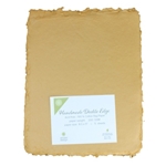 Handmade Deckle Edge Indian Cotton Paper Pack - TOFFEE