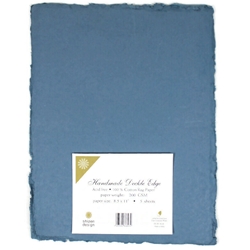 Sky Blue, A4, 300 gsm – Deckle edge paper – Indian Cotton Paper Co.