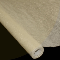 Korean Hanji Tissue Paper Roll - 18GSM - NATURAL WITH THREADS - 47" x 65'
