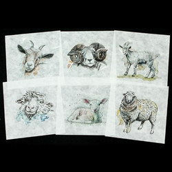 Mini Decoupage Paper Pack - SHEEP, GOAT, RAM