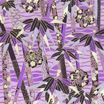 Chiyogami Yuzen Origami Paper - PURPLE CHERRY BLOSSOMS - 4 Sheet Pack - 6 x  6 Inch