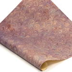 Italian Marbled Paper - PEACOCK - Purples