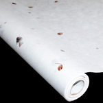 Korean Hanji Paper Roll - 35GSM - WHITE WITH GRASS INCLUSIONS