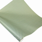 Italian Florentine Paper - TEAL AND YELLOW FISH SCALE