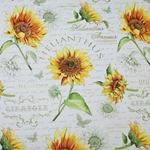 Italian Florentine Origami Paper - HELIANTHUS SUNFLOWERS