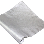 Crinkled Metallic Mulberry Paper - SILVER