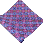 Screenprinted Indian Cotton Paper - MORROCAN PURPLE PINK BLUE