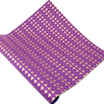 Screenprinted Indian Cotton Paper - PURPLE OVALS