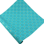 Screenprinted Indian Cotton Paper - TEAL MOSAIC