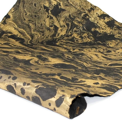 Marbled Momi Paper - BLACK/GOLD