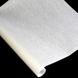 Japanese Tissue - Ukigumo Lace Backed Paper - WHITE