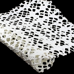 Heavy Mulberry Lace Paper - WHITE