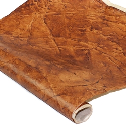 Nepalese Lokta Paper - Leather - CURRY