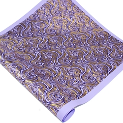 Italian Letterpress Marbled Decorative Paper - RIPPLE - Lavender