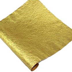 Crinkled Metallic Mulberry Paper - GOLD