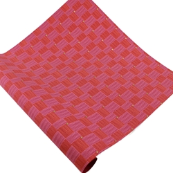 Screenprinted Indian Cotton Paper - PINK WEAVE